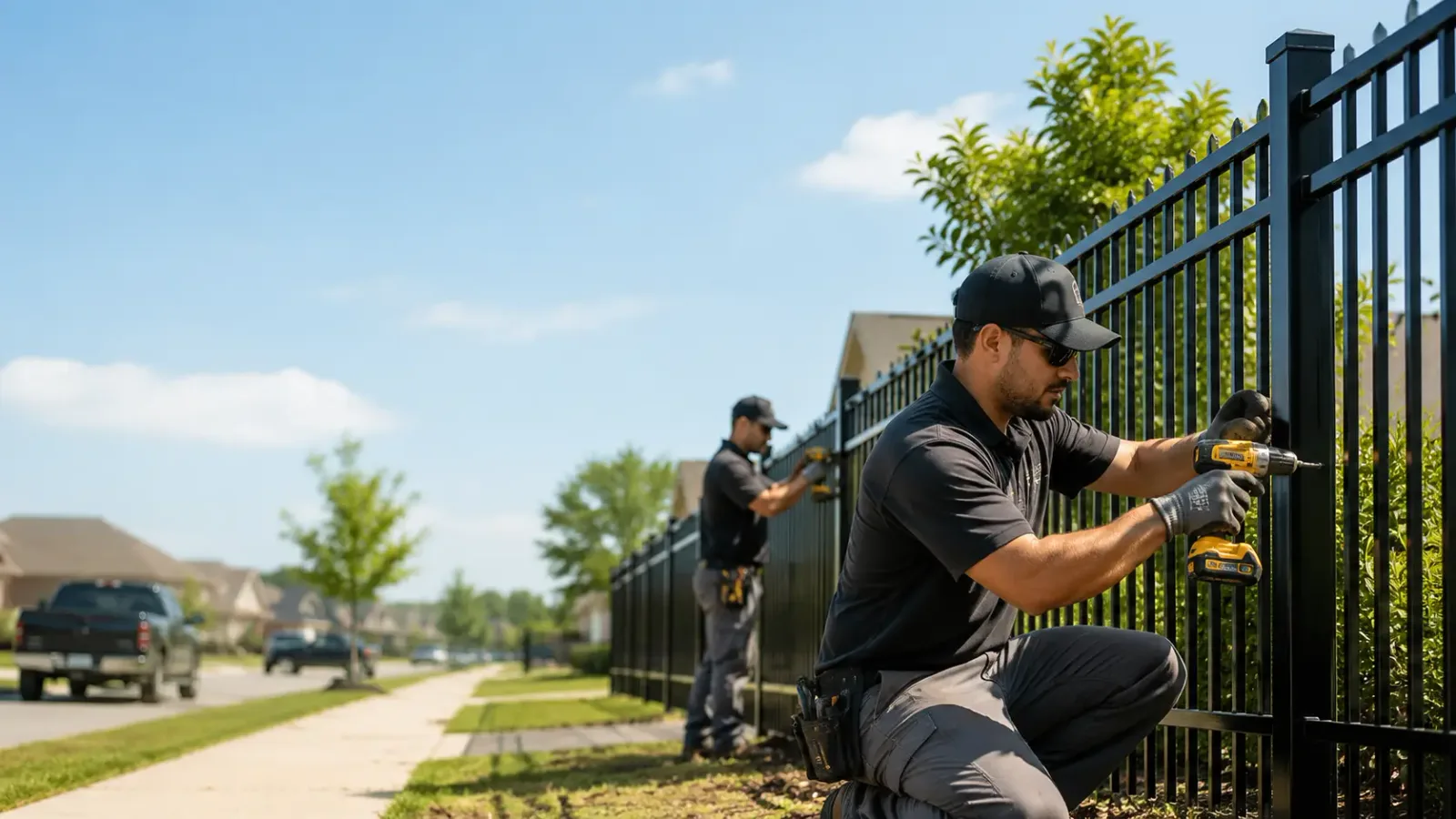 Metal Fence Installation in Three Bridges, NJ